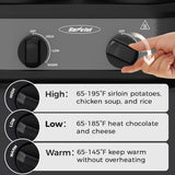 Dual Slow Cooker, Buffet Servers and Warmer with 2 Removable Ceramic Pots