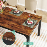Tribesigns Dining Table for 6-8 People, 200cm Large Narrow Long Rectangular Kitchen Dinner Table