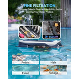 24/7 Solar Powered Automatic Electric Pool Skimmer Robot with APP Support