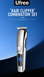 Ufree Beard Trimmer for Men, Waterproof Electric Razor for Nose, Body, Face & Mustache, Cordless