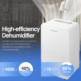 HUMSURE 4500 Sq. Ft 70 Pints Dehumidifier for Basement and Home