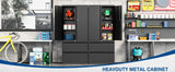 Metal Cabinets with Lockable Drawers and Doors Lateral File Cabinets Steel Filing Lockers Book Case