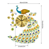 Modern Peacock Wall Clock, Anti-Rust for Housewarming Decoration