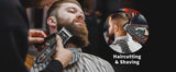 HIENA PRO Professional Hair Clipper Set Cordless Barber Kit and Hair Cutting Set Electric Foil Shavers and