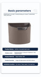 For Toyota Alphard 40 Series 2024 2025 Car Trash Can Seat Back Storage Box