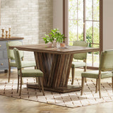 Tribesigns 47-Inch Dining Table for 4-6, White Kitchen Dinner Table