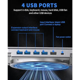 Laptop Cooling Pad with Upgrade Low-Noise Fan and 3.0 USB Hubs Ventilated Laptop Cooler