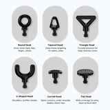 Dual-Head Massage Gun with Extension Handle 3-in-1 Detachable Handheld
