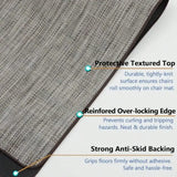 Chair Mat for Hardwood and Tile Floor 36" x 48" Heavy Duty Office Chair Mat for Rolling Chairs Anti Slip Non-Curve Floor Prot