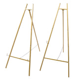 118CM Large Wood Tripod Gold Foldable Artist Easel Floor Stand