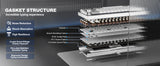 YUNZII AL68 Silver Wireless Custom Mechanical Keyboard