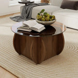 Minimalist Modern Circle Coffee Table For Living Room, Apartment, Office