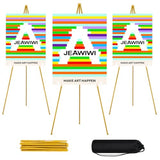 en Easel Stand for Wedding Sign Stand, 66 Inch Adjustable Metal Easels for Display, Portable
