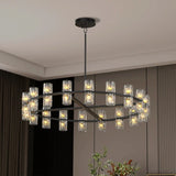 23.6 Inches Luxury Chandeliers Crystal Living Room Bedroom Decorative Light