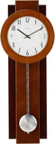 C3383 Avent Wall Clock  Two-Tone Wooden Case with Slow-Swing Pendulum