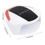 96W ABS Rechargeable Nail Lamp,White Red Black Automatic Sensor UV LED Nail Dryer