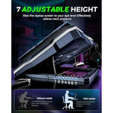 RGB Gaming Laptop Cooling Pad with 5.5 Turbo Fan Rapid Cooling