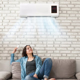 Wall Mounted Portable Air Conditioner W/ Remote Control for Home Office