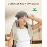 Cordless Neck Massager with Heat FSA Eligible HSA 4D Deep for Pain