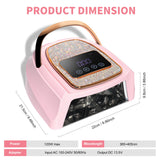 Professional UV LED Nail Lamp Rechargeable 30 LED Nail Dryer Suitable for All Gel Nail Polish Curing Lamps