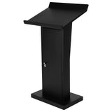 Office Reception Table Multi-Purpose Heavy Duty Metal Lecterns Large Capacity Metal Podium Speaking Desk