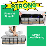 Oversize Gray Big Car Trunk Organizer SUV Cargo Storage Non Slip Bottom Waterproof Collapsible Durable Multi Compartments