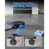 Powerful Robot Vacuum and Mop w/ 18,500Pa Suction, Auto-Lit, Edge Cleaning