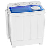 Portable washing machine for dorms, apartments, RVs: twin tub, 28lbs capacity, semi-automatic,