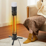 1500W Indoor Outdoor Space Heater W/ 3 Heat Settings and Timer for Patio