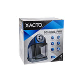Electric Pencil Sharpener for Classroom, Auto-Stop, 6 Sizes, Blue