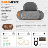 3in1 Rechargeable Neck Massager Pillow for Daily Use at Home or Office