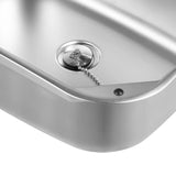 304 Stainless Steel RV Sink Kit Retractable Rotatable Faucet Tempered Glass Flip Lid Deep Basin Space-Saving