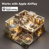 Tabletop Wireless Bluetooth Speaker Type-C Aux Inputs Support Airplay 60W