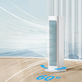 3000mAh Tower Fan Wall Mounted Leafless Fan 3 Mode Silent for Home Office
