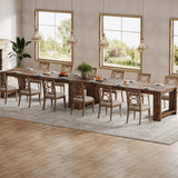 Tribesigns 86.61-Inch Dining Table for 6-8 People, Modern Narrow Long Kitchen Table