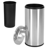 16 Gallon Commercial Big Garbage Bin with Detachable Lid Round Outdoor Trash Bin Wear Resist for Home/Office/Restaurant/Restroom