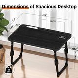 Desk for Bed Height Adjustable, Lap Bed Table with USB Storage Drawer Cup Holder