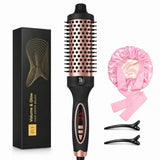 Thermal Brush, Heated Round Brush with 5 Heat Settings and LED Display, 1.5 inch Negative Ion Thermal Brush