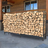 Heavy Duty Firewood Log Rack, Long Large Storage Holder, Wood Stackers