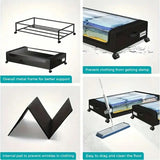Stozle 1Pack/2Pack Under Bed Storage Boxes With Wheels, Large Capacity
