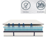 10/12/14 Inch Queen Size Hybrid Mattress, Medium Firm for Pressure Relief