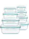 8-Pack Glass Food Storage Containers – Airtight, Oven & Microwave Safe, BPA-Free