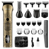 Ufree Beard Trimmer for Men, Electric Razor Shaver, Cordless Hair Clipper Shaving Kit for Mustache Body Nose Ear Hair