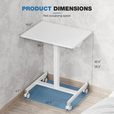 JHK Mobile Living Room Sofa Table Standing Desk Portable Computer Desk