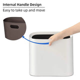Gal Trash Can Bathroom, Small Office Garbage Can Kitchen, Slim Rectangular Waste Bin