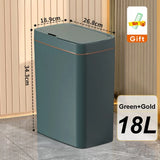 15/18L Bathroom Smart Sensor Trash Can Garbage Bucket-MD DC PRINT