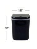 0.5 Gallon Plastic Trash Can With Lid Compact Desktop Waste Bin