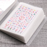 Nail Sticker Storage BookletLarge Capacity Storage Blank Pages Design Sticker Collection