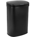 13 Gallon 50L Black Stainless Steel Automatic Sensor Trash Can Touch Free Lid