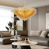 14-Light Gold Modern Round Chandelier for Living Room, 37" Extra Large Chandelier